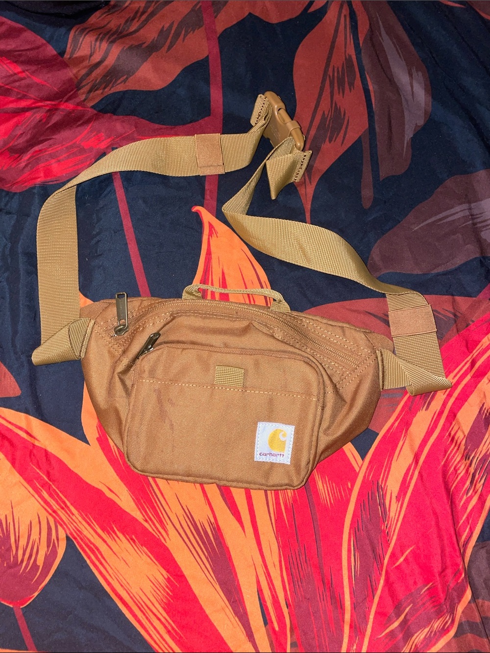 Carhartt Tan Chest/Fanny Pack with Dual Zippers